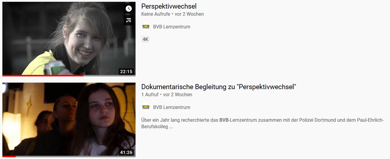 Screenshot YouTube Perspektivwechsel